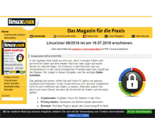 Tablet Screenshot of linux-user.de